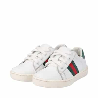Product GUCCI Leather Kids Ace Sneakers White
