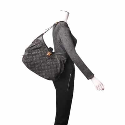 Product LOUIS VUITTON Denim Slightly Shoulder Bag Black